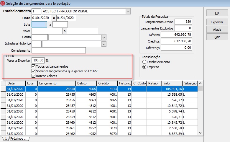 Exportação_Lançamentos_LCDPR